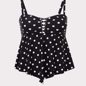Torrid Polka Dot Tankini Top
